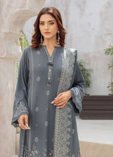 LSM Lakhany Printed Pashmina 3 Piece Unstitched Suit LSM25PP D-LG-UB-0259-B